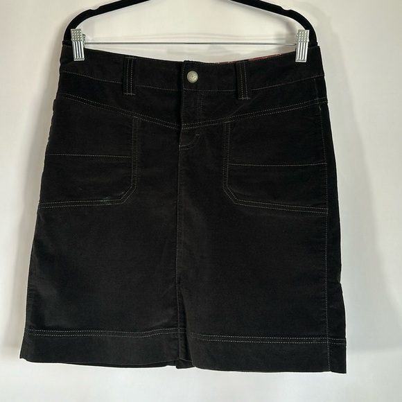 Athleta Black Velvet Velour Roseville Mini Skirt - Picture 10 of 11